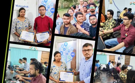 An image of all team members of Websadroit