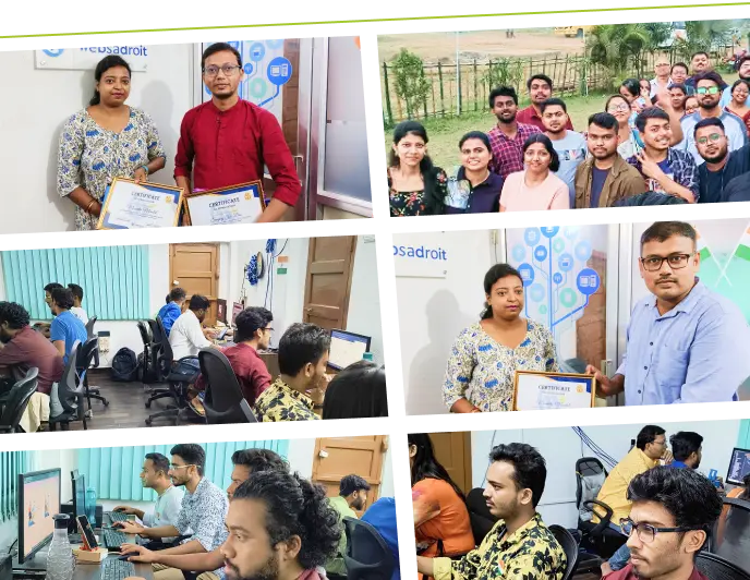 An image of all team members of Websadroit