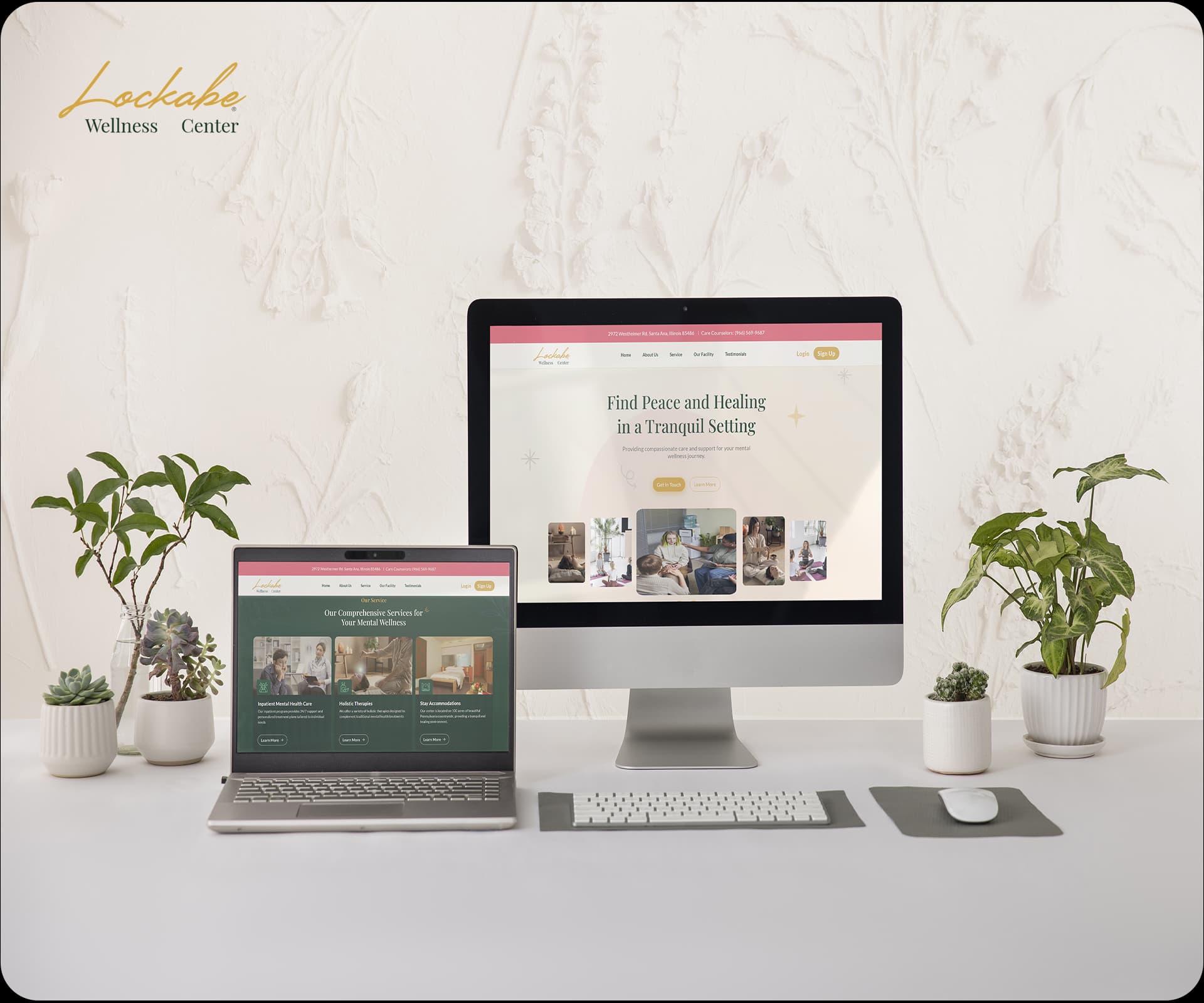 AI-Powered Security Landing Page with Clean, Modern Design Image