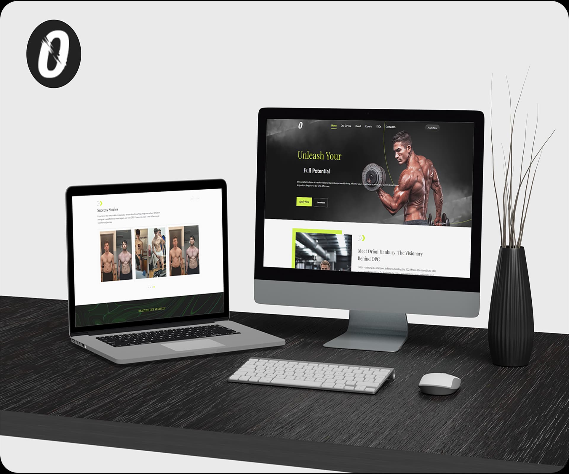 Interactive Landing Page for Performance Coaching Brand Image