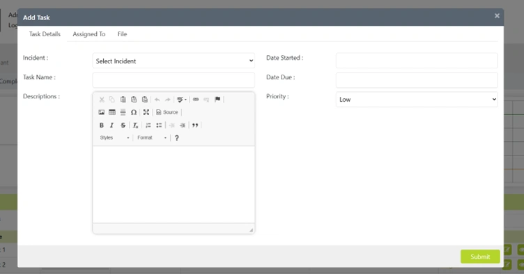 Task & Mission Tracking