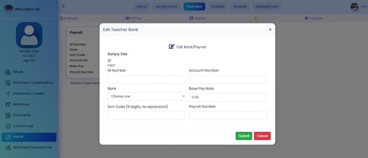 Teacher Management