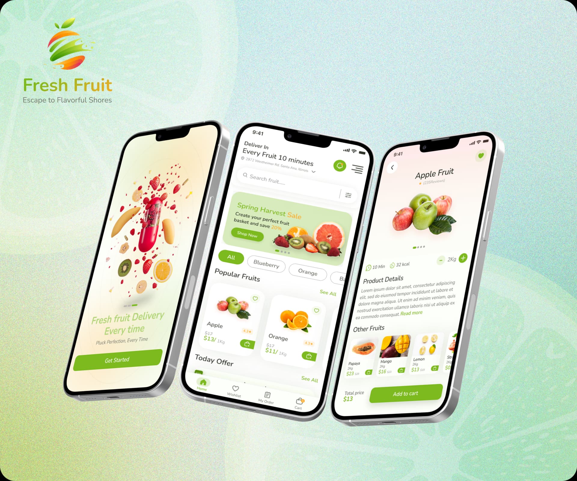 Local Fruit Ordering App Built with React Native Image