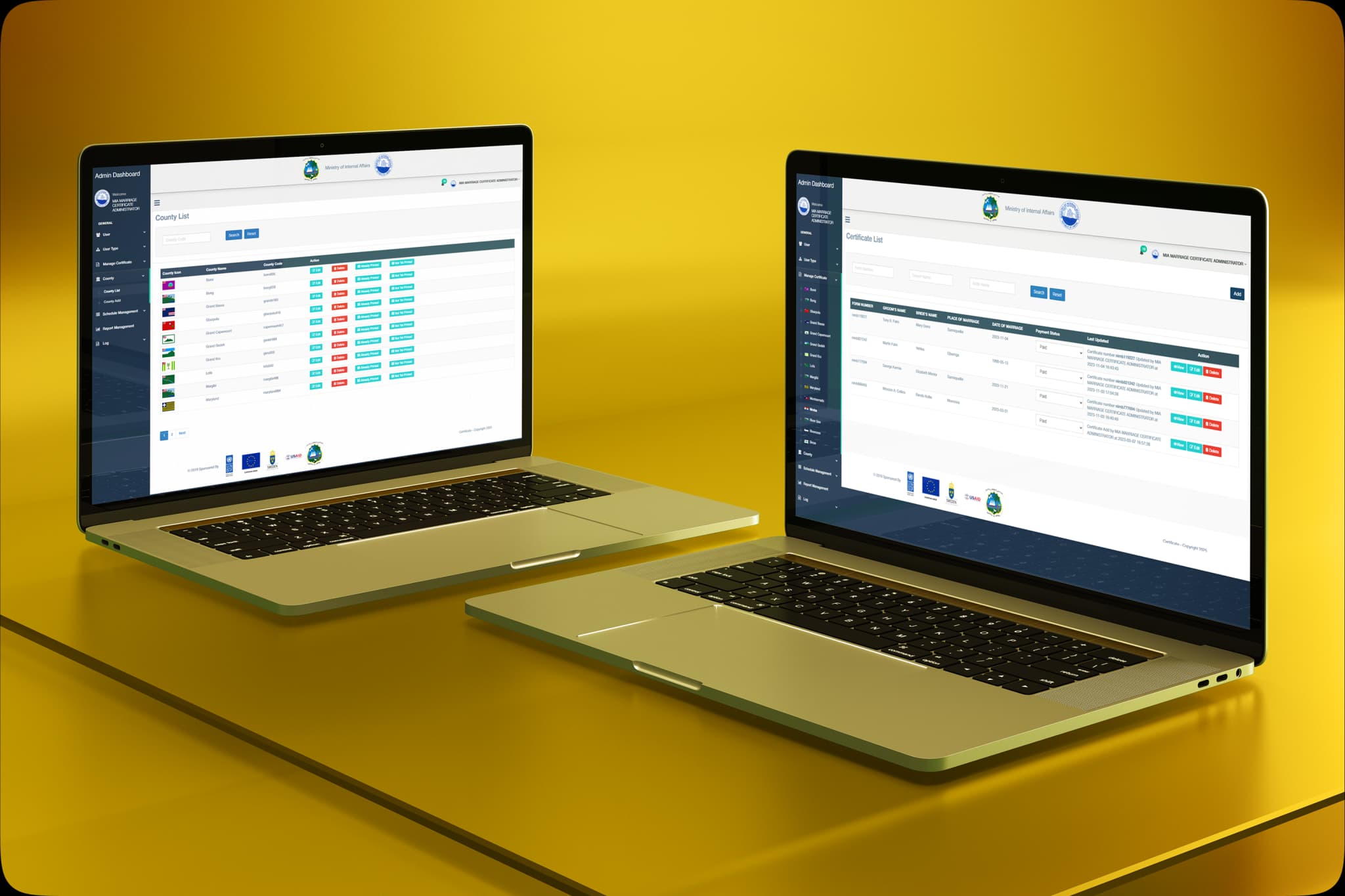 Marriage Certificate System for Government Workflow Image