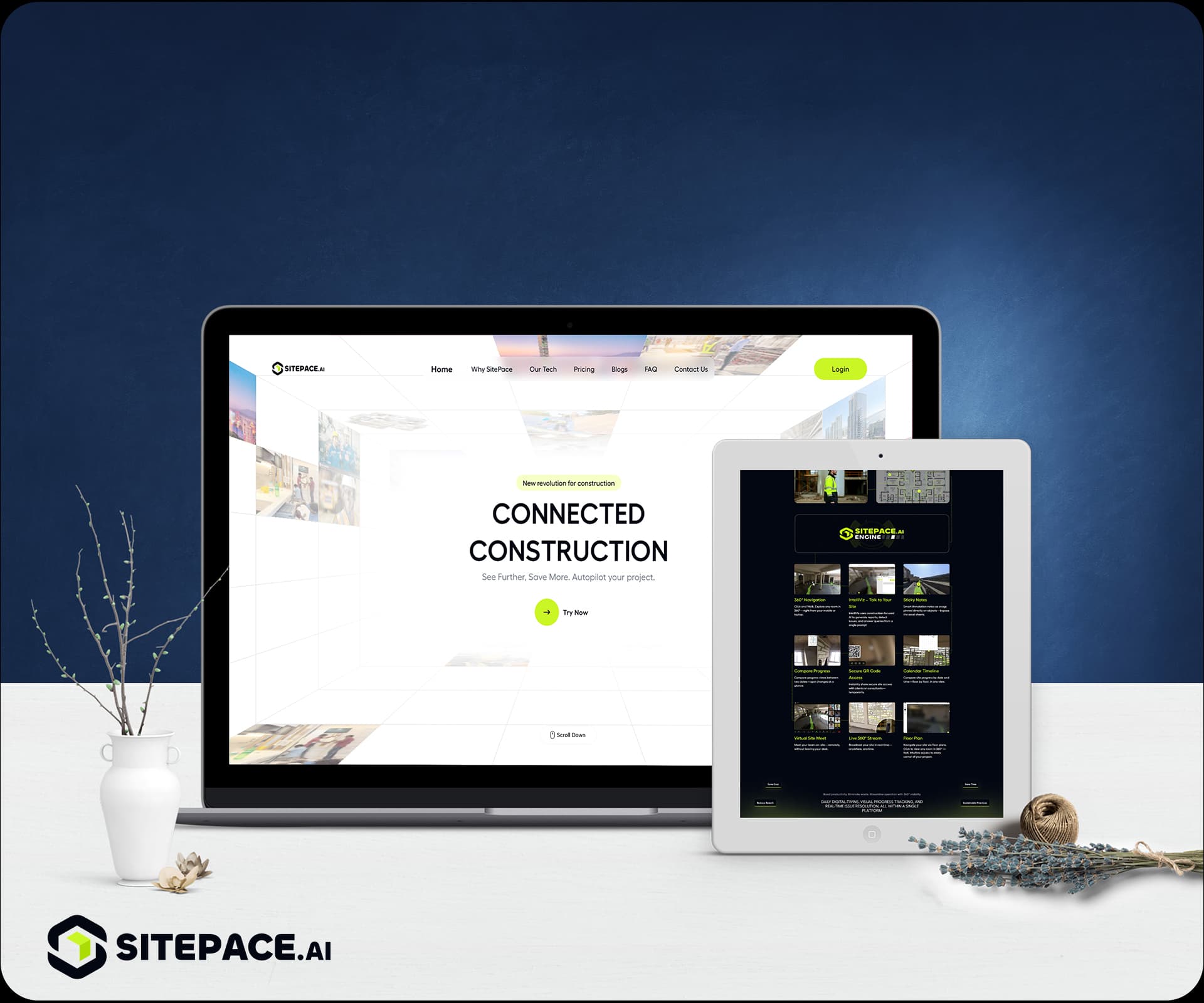 Interactive Landing Page Using Next.js and Three.js Image