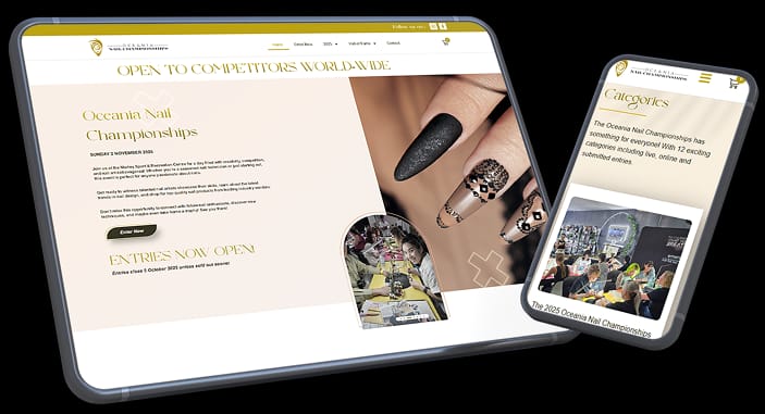 Nail Art Championship WordPress Website