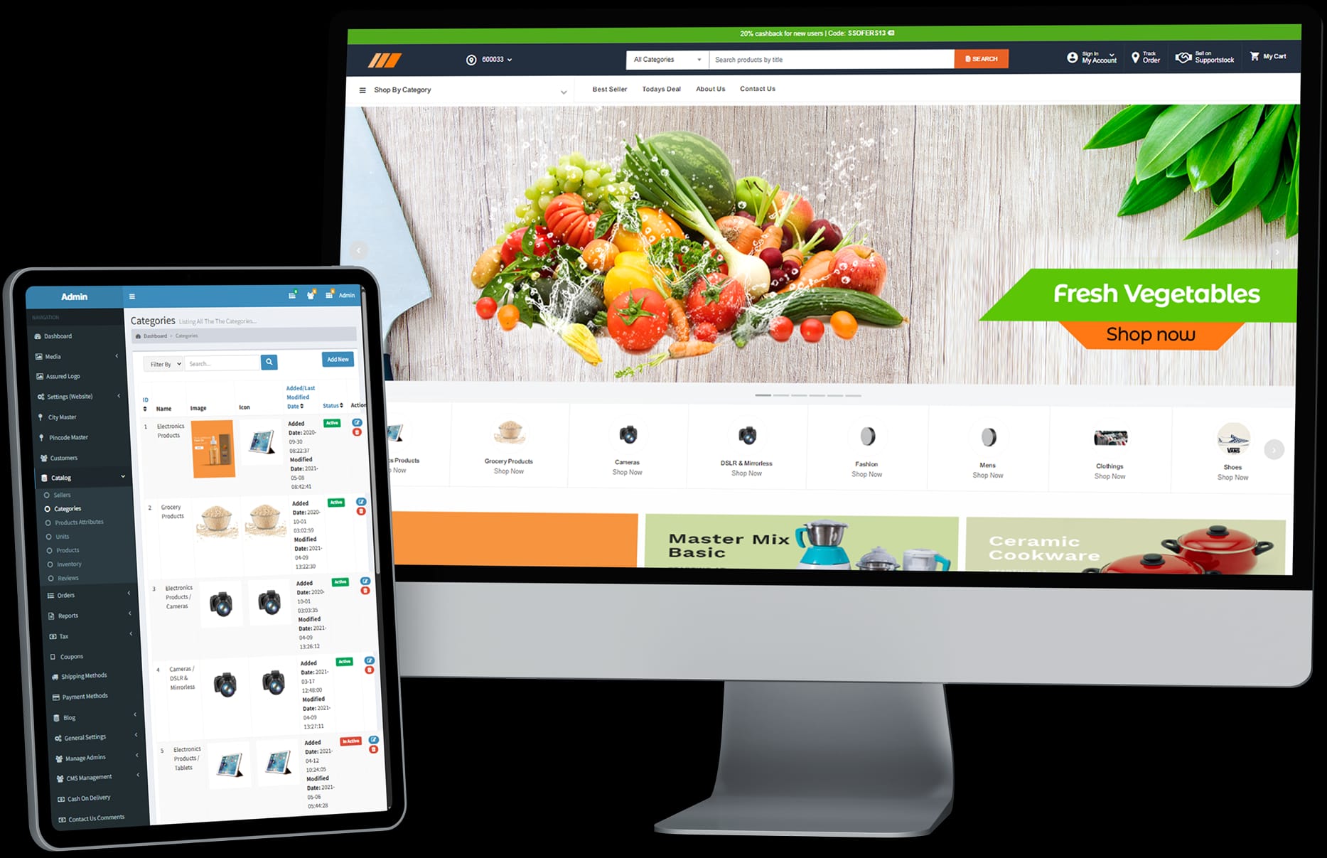 Custom Laravel eCommerce Website