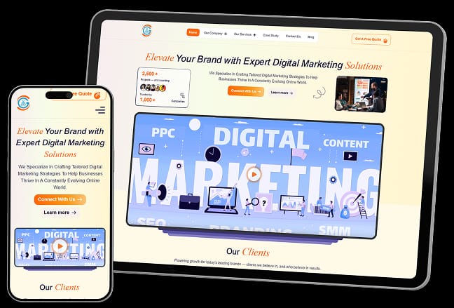 Custom WordPress Website for Digital Consulting