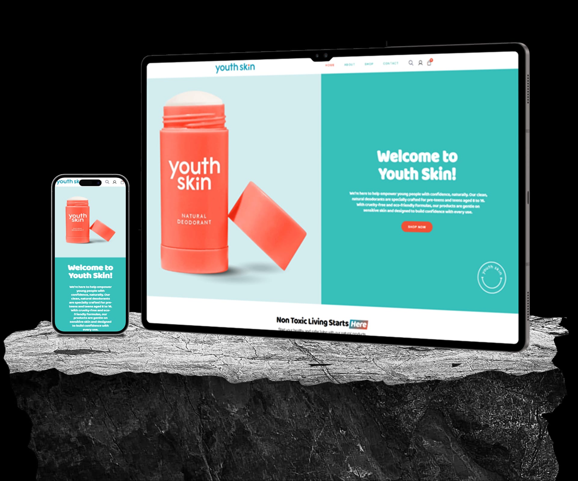 Youth Skin WordPress Website